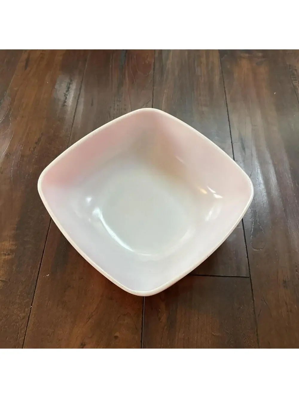 VTG RED PYREX 2.5 QT SQUARE CASSEROLE DISH 625B-025 Faded AMAZING